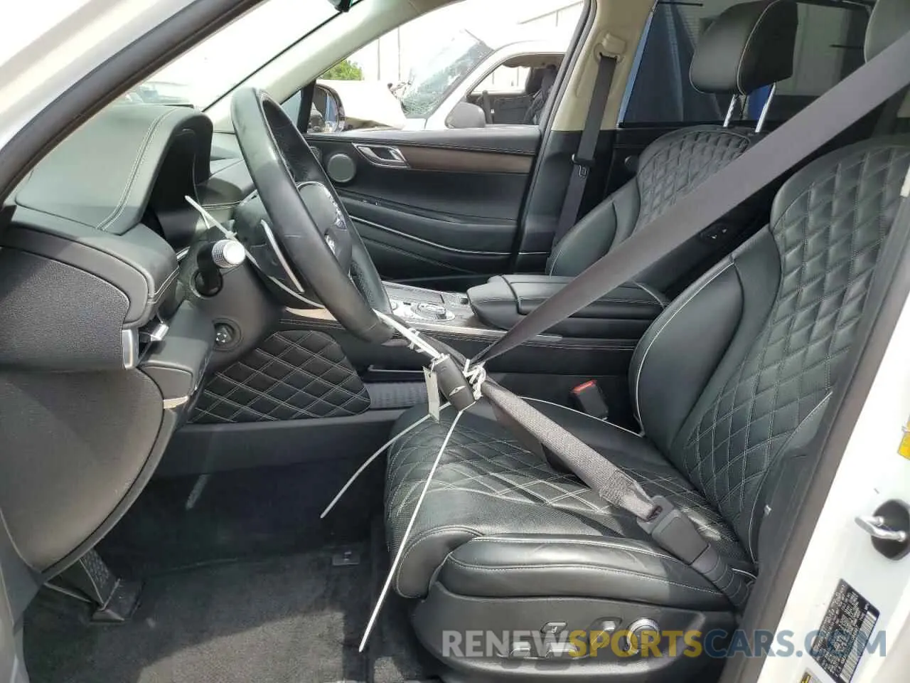 7 fotografías del automóvil dañado KMUHCESC3NU084987 GENESIS GV80 2022