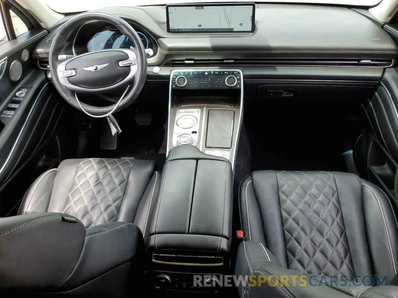 8 fotografías del automóvil dañado KMUHCESC3NU084987 GENESIS GV80 2022