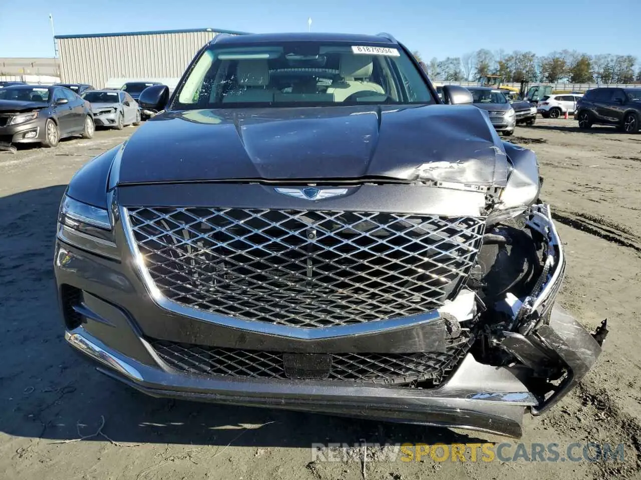 5 fotografías del automóvil dañado KMUHCESC4NU075604 GENESIS GV80 2022