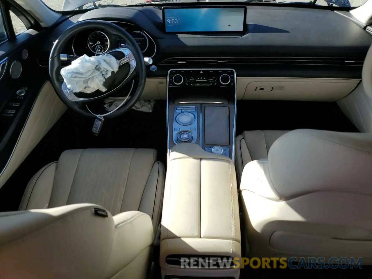 8 fotografías del automóvil dañado KMUHCESC4NU075604 GENESIS GV80 2022