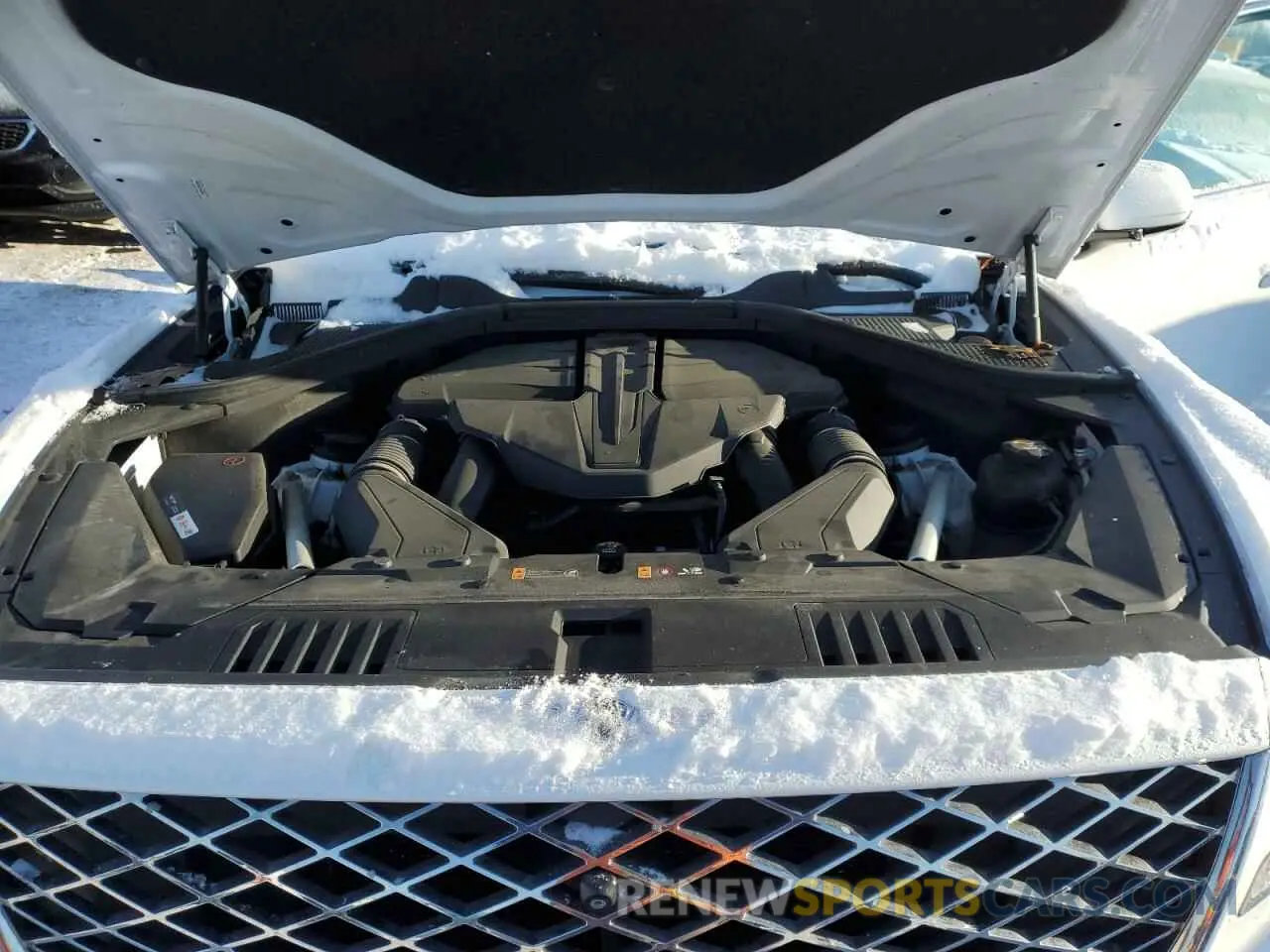 12 fotografías del automóvil dañado KMUHCESC6NU083400 GENESIS GV80 2022
