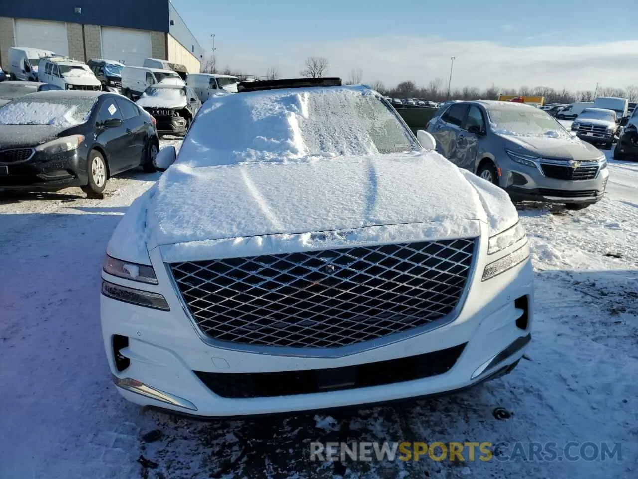 5 fotografías del automóvil dañado KMUHCESC6NU083400 GENESIS GV80 2022