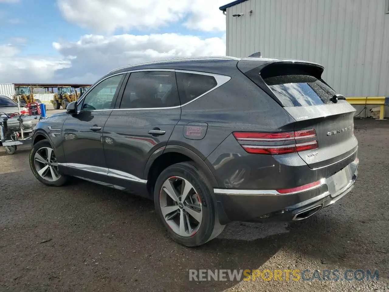 2 fotografías del automóvil dañado KMUHCESC7NU076679 GENESIS GV80 2022