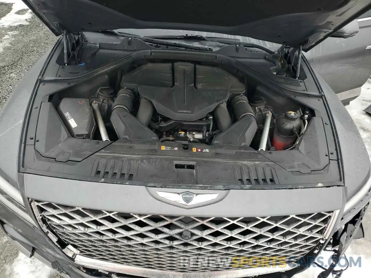 12 fotografías del automóvil dañado KMUHCESC8NU078604 GENESIS GV80 2022