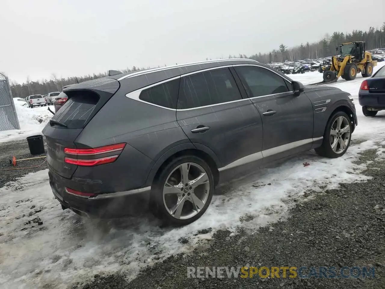 3 fotografías del automóvil dañado KMUHCESC8NU078604 GENESIS GV80 2022