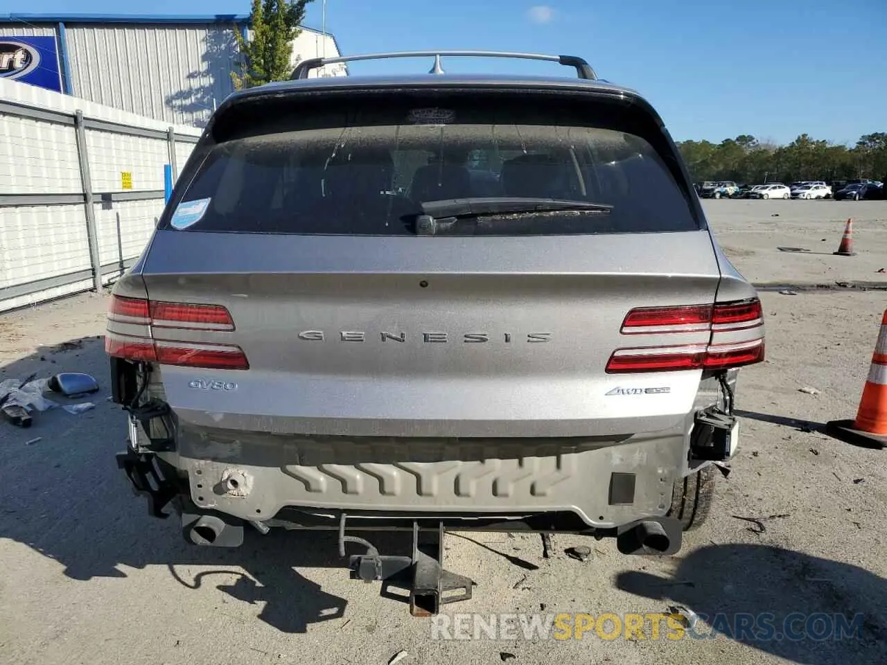 6 fotografías del automóvil dañado KMUHCESCXNU083352 GENESIS GV80 2022