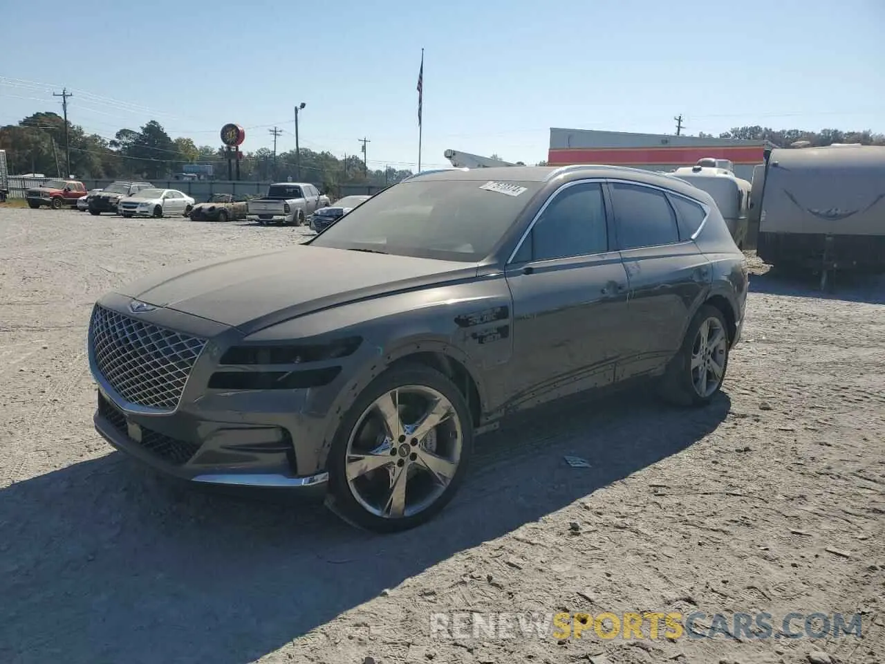 1 fotografías del automóvil dañado KMUHBDSB0PU111862 GENESIS GV80 2023