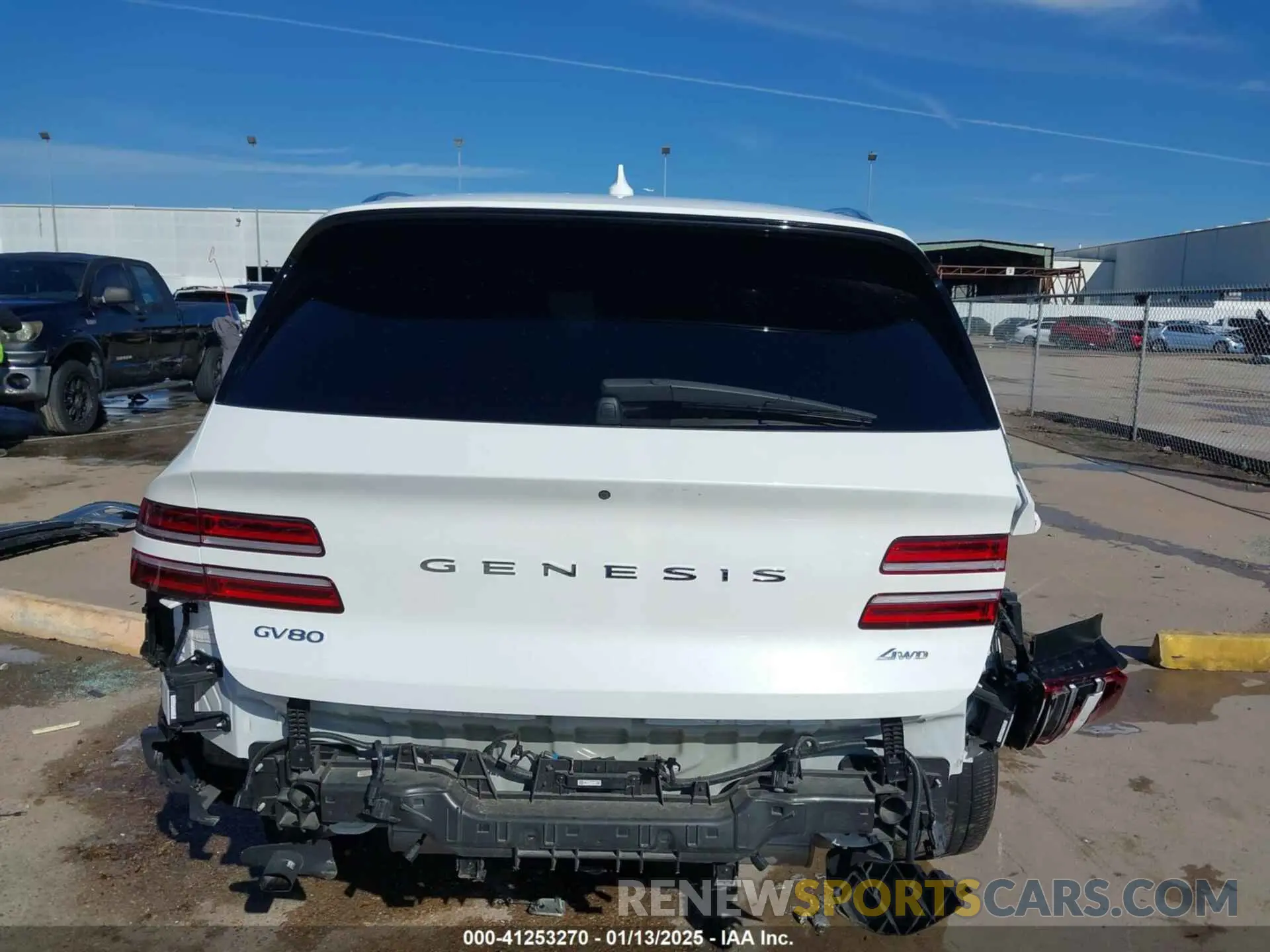 6 fotografías del automóvil dañado KMUHBDSB0PU140228 GENESIS GV80 2023
