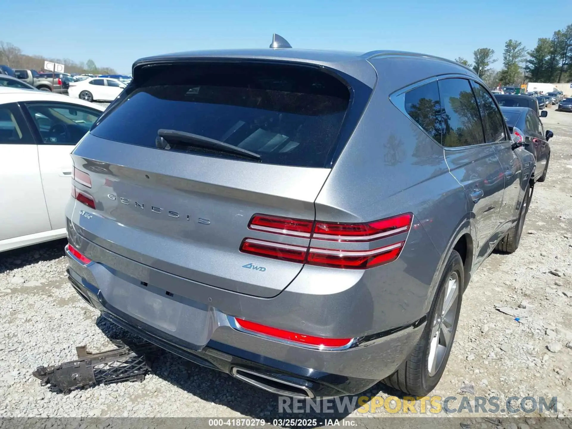 4 fotografías del automóvil dañado KMUHBDSB2PU127612 GENESIS GV80 2023
