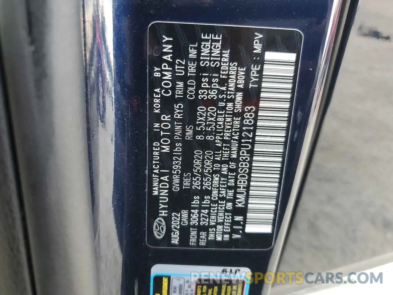 16 fotografías del automóvil dañado KMUHBDSB3PU121883 GENESIS GV80 2023