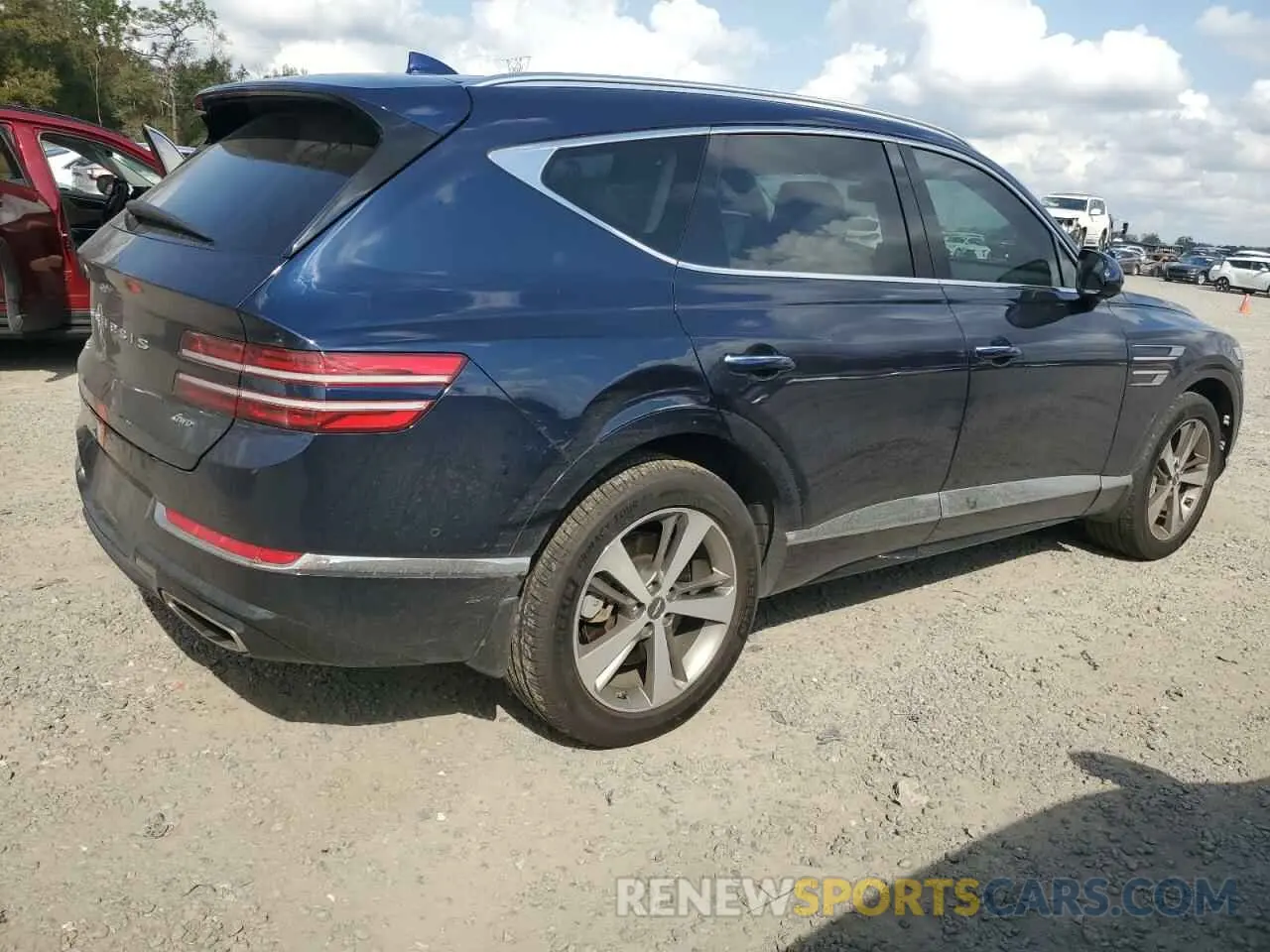 3 fotografías del automóvil dañado KMUHBDSB3PU121883 GENESIS GV80 2023