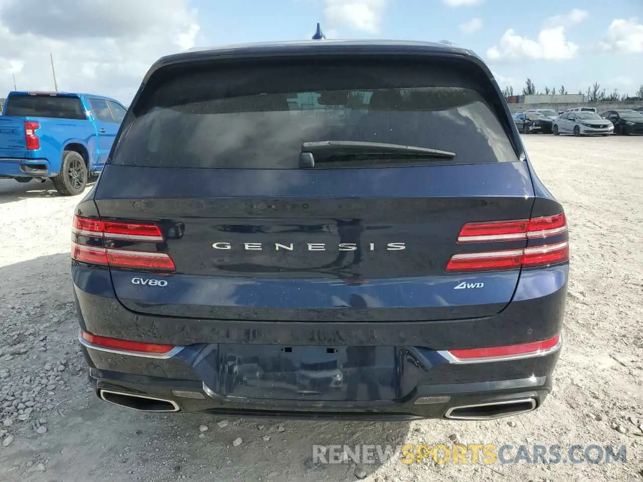 6 fotografías del automóvil dañado KMUHBDSB7PU115195 GENESIS GV80 2023