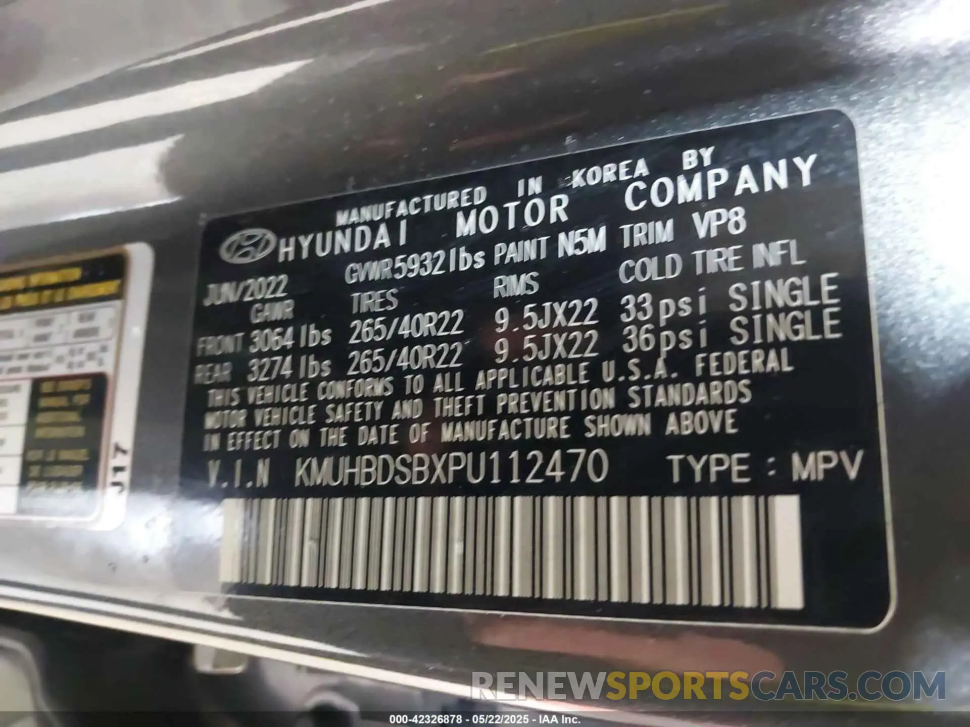 9 fotografías del automóvil dañado KMUHBDSBXPU112470 GENESIS GV80 2023