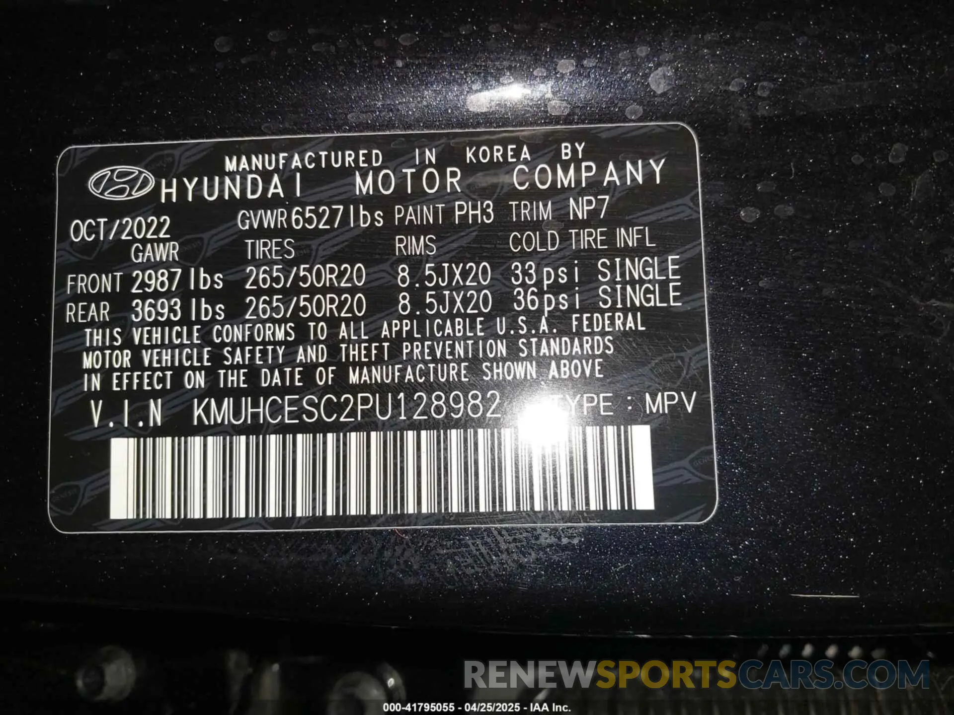 9 fotografías del automóvil dañado KMUHCESC2PU128982 GENESIS GV80 2023