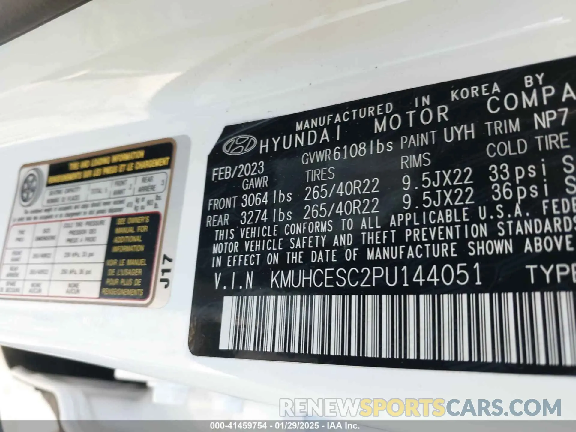 9 fotografías del automóvil dañado KMUHCESC2PU144051 GENESIS GV80 2023