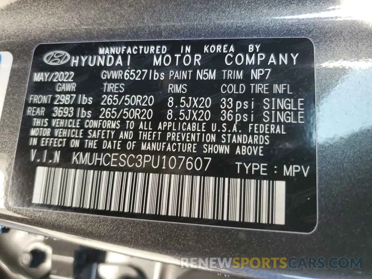 13 fotografías del automóvil dañado KMUHCESC3PU107607 GENESIS GV80 2023