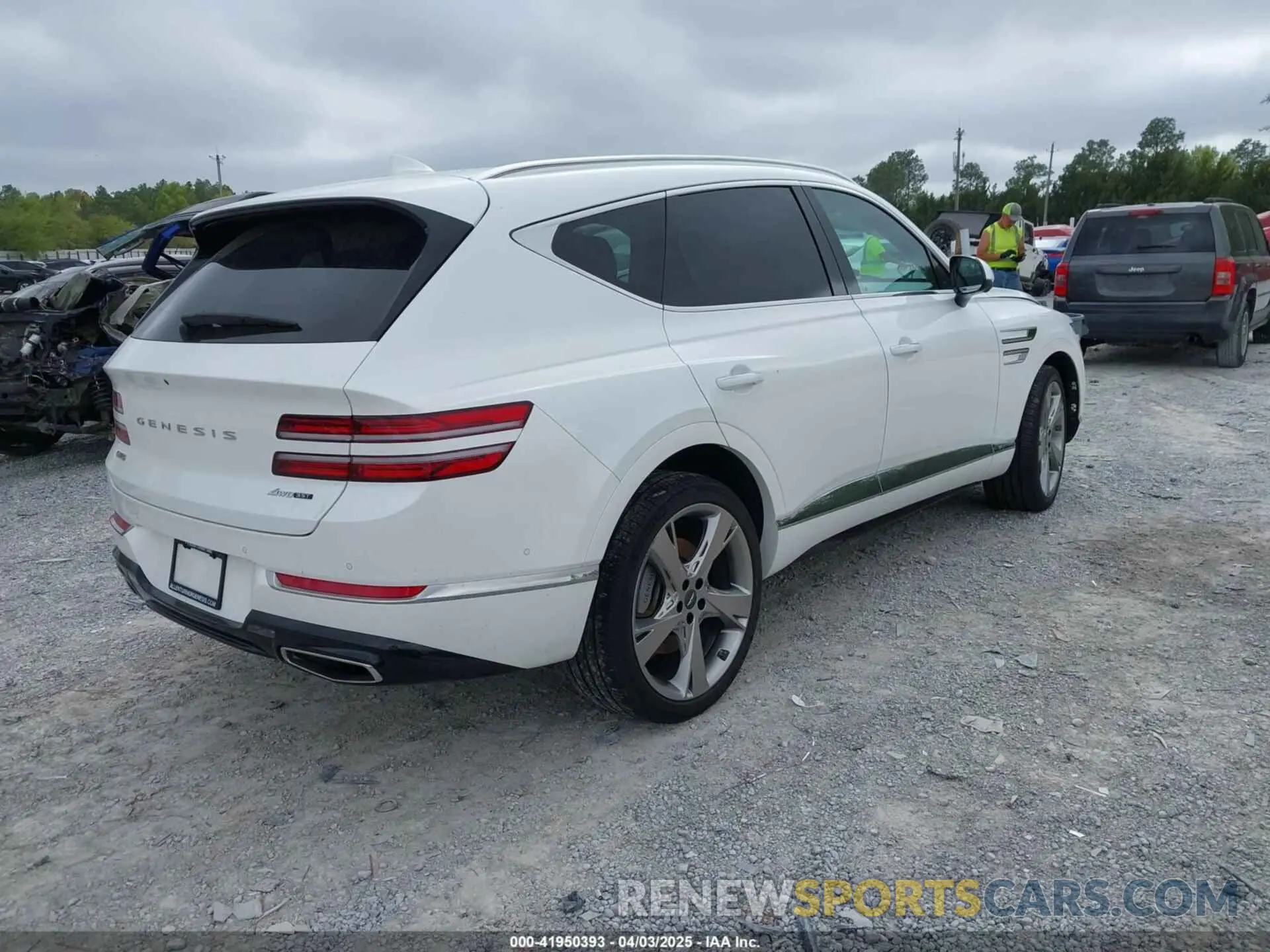 4 fotografías del automóvil dañado KMUHCESC7PU109750 GENESIS GV80 2023
