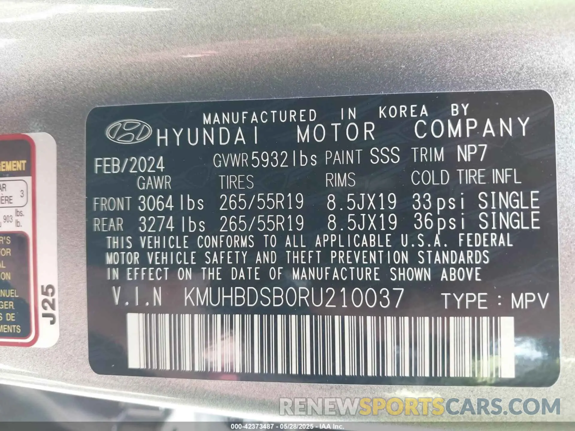 9 fotografías del automóvil dañado KMUHBDSB0RU210037 GENESIS GV80 2024