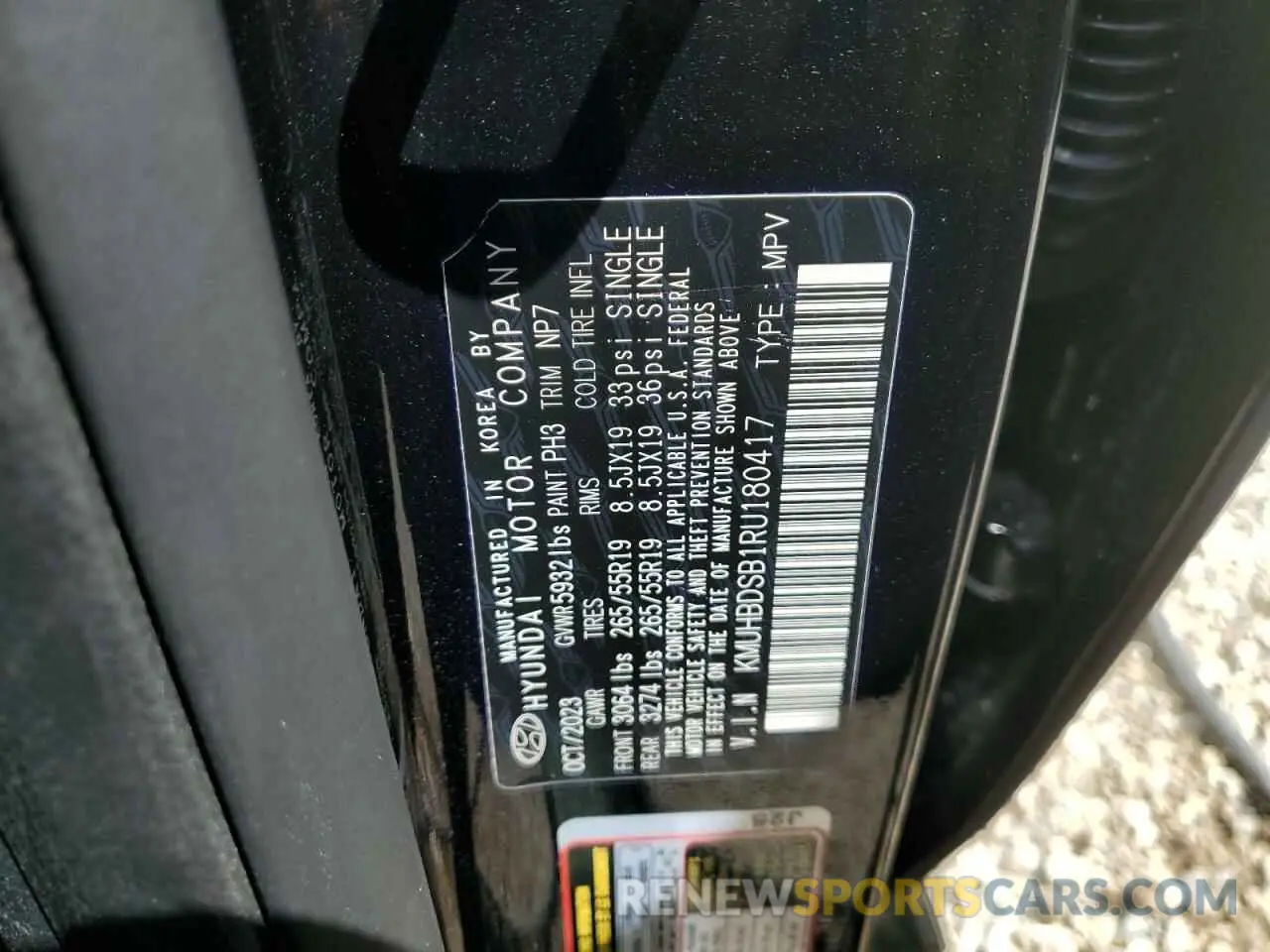 13 fotografías del automóvil dañado KMUHBDSB1RU180417 GENESIS GV80 2024