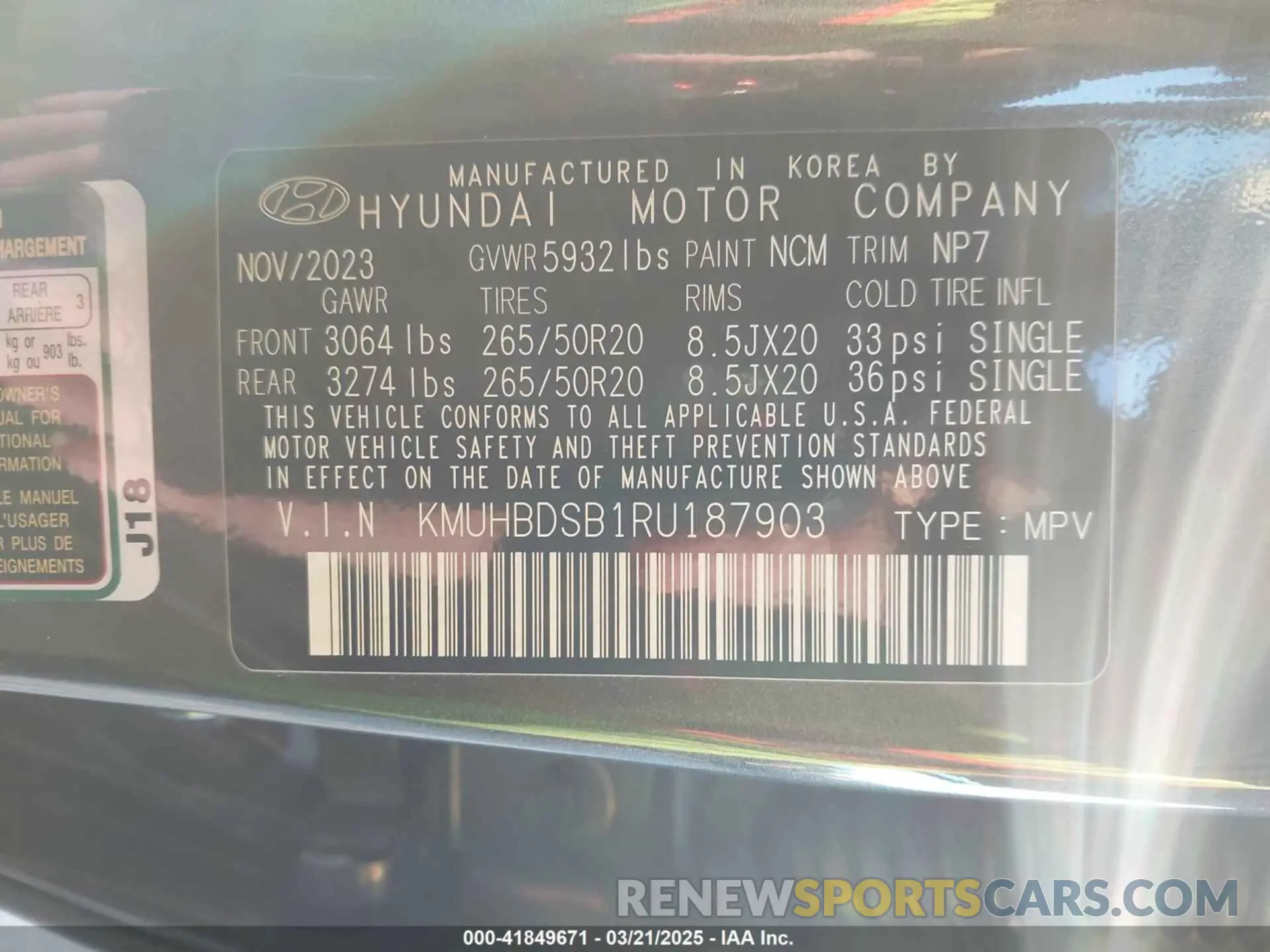 9 fotografías del automóvil dañado KMUHBDSB1RU187903 GENESIS GV80 2024