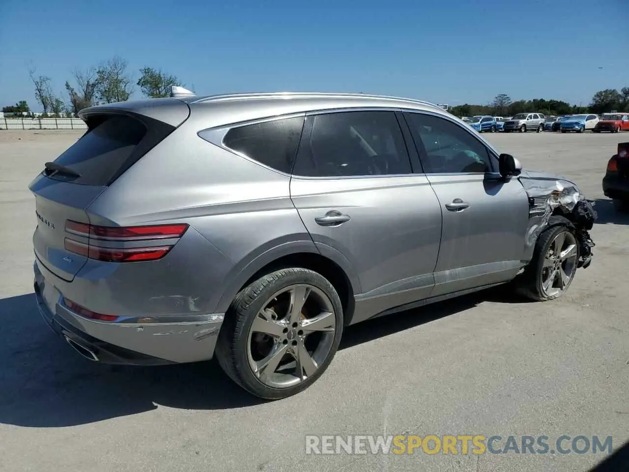3 fotografías del automóvil dañado KMUHBDSB2RU180331 GENESIS GV80 2024