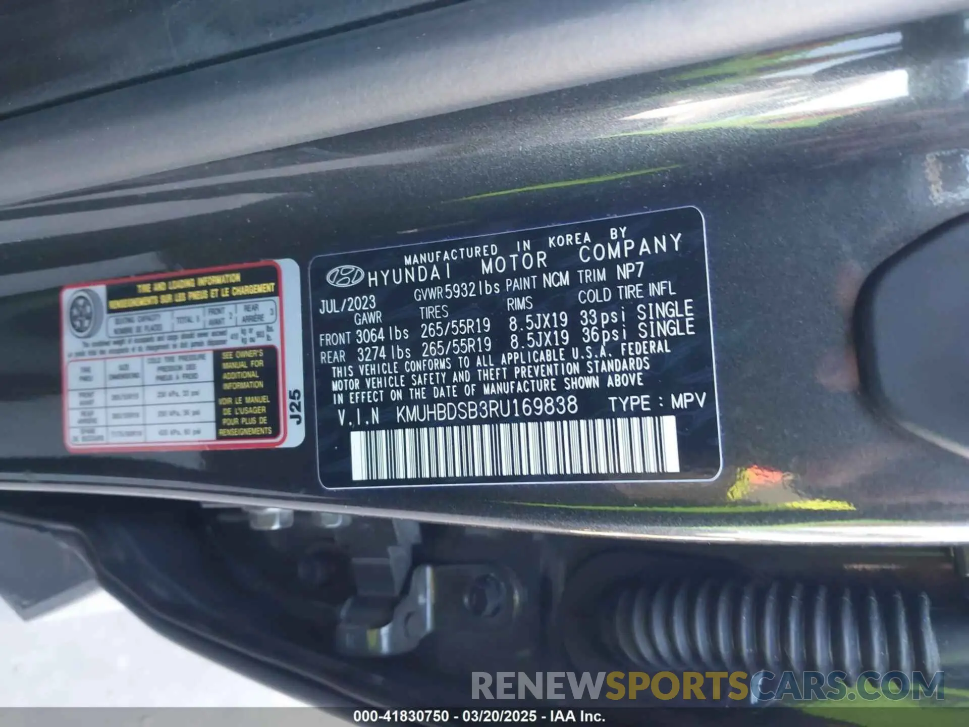 9 fotografías del automóvil dañado KMUHBDSB3RU169838 GENESIS GV80 2024