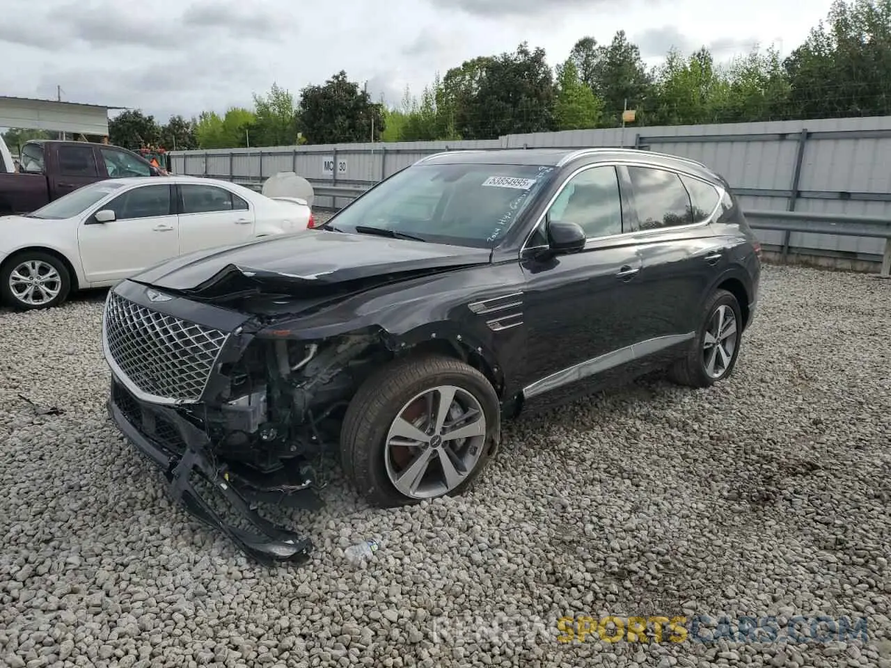 1 fotografías del automóvil dañado KMUHBDSB4RU181528 GENESIS GV80 2024