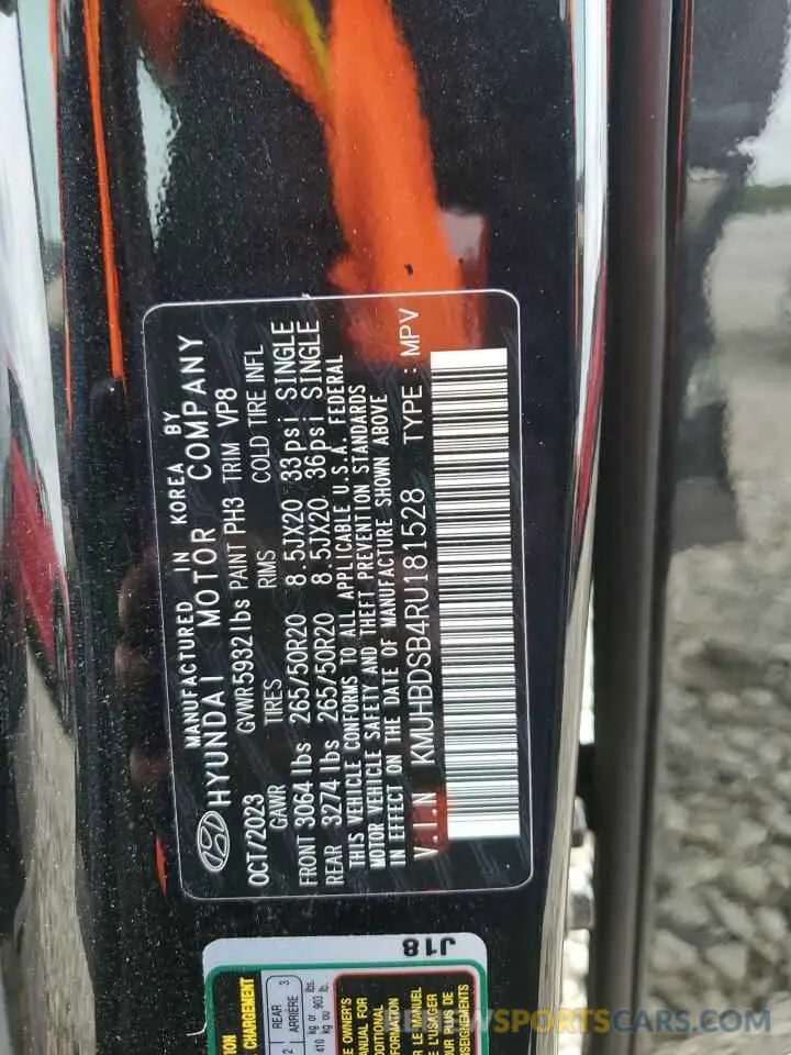 13 fotografías del automóvil dañado KMUHBDSB4RU181528 GENESIS GV80 2024