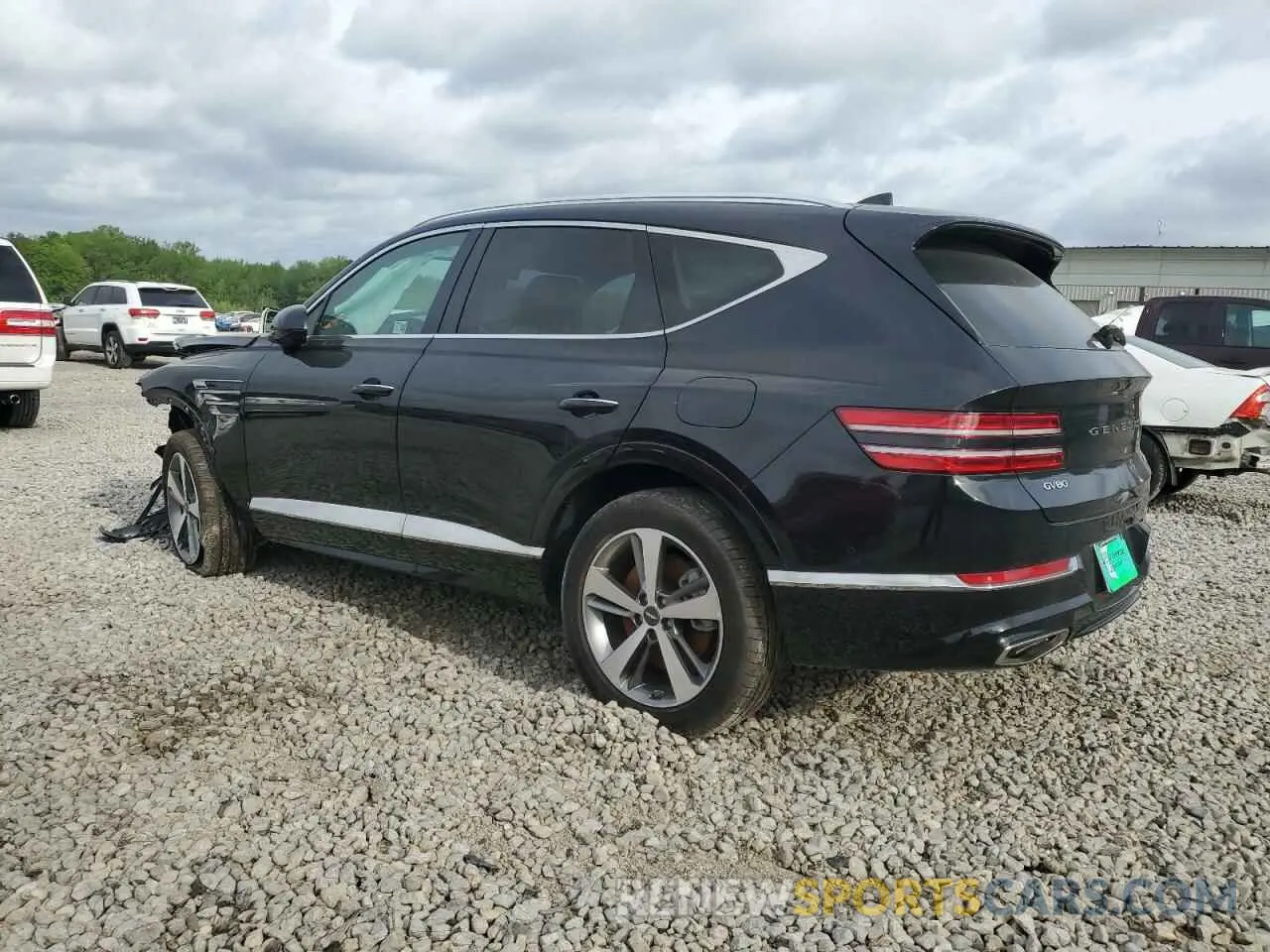 2 fotografías del automóvil dañado KMUHBDSB4RU181528 GENESIS GV80 2024