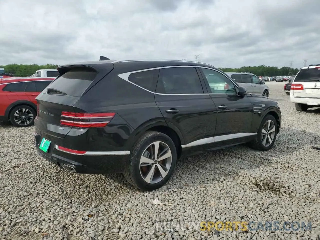 3 fotografías del automóvil dañado KMUHBDSB4RU181528 GENESIS GV80 2024