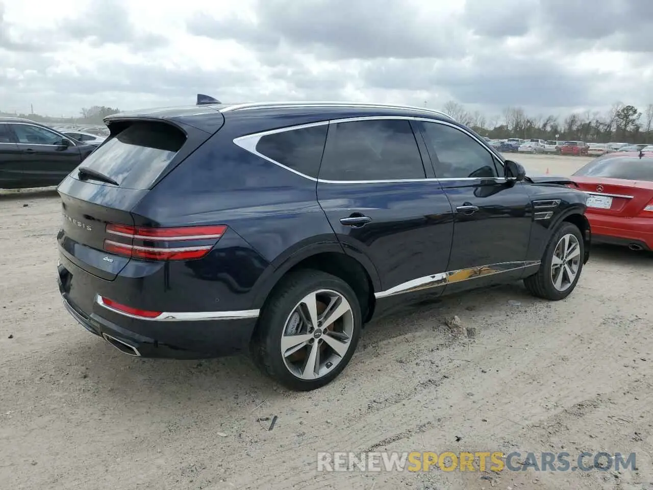 3 fotografías del automóvil dañado KMUHBDSB5RU150921 GENESIS GV80 2024