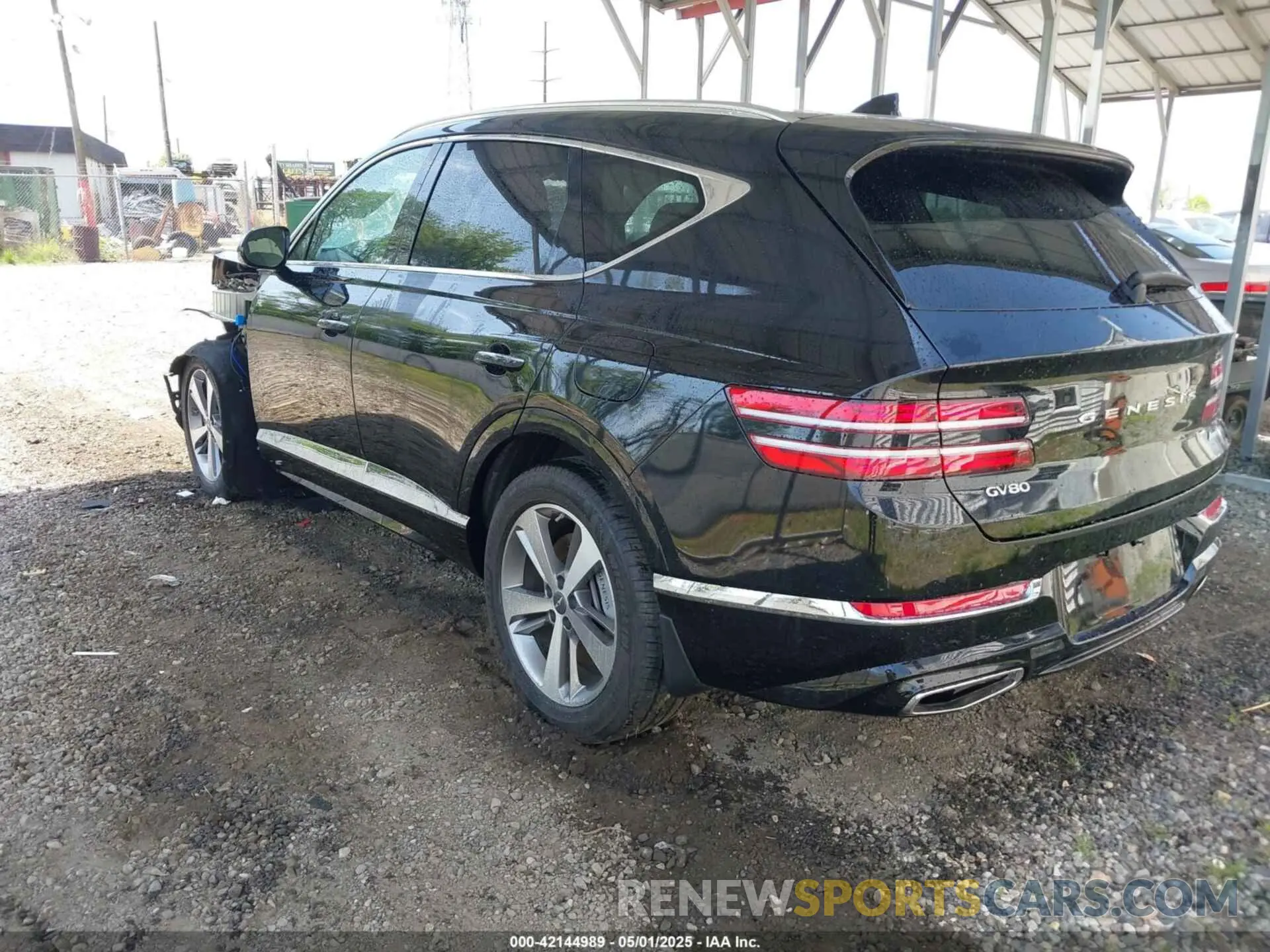 3 fotografías del automóvil dañado KMUHBDSB9RU172288 GENESIS GV80 2024