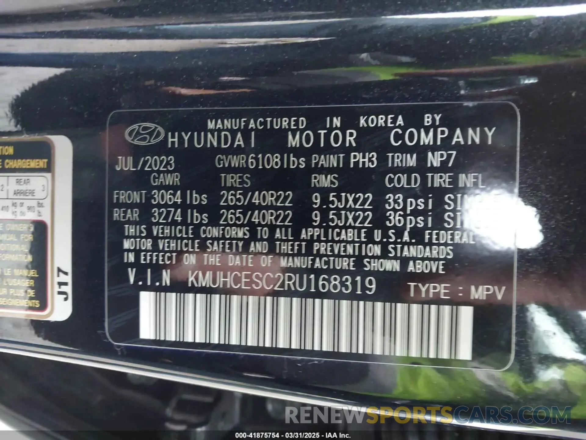 9 fotografías del automóvil dañado KMUHCESC2RU168319 GENESIS GV80 2024
