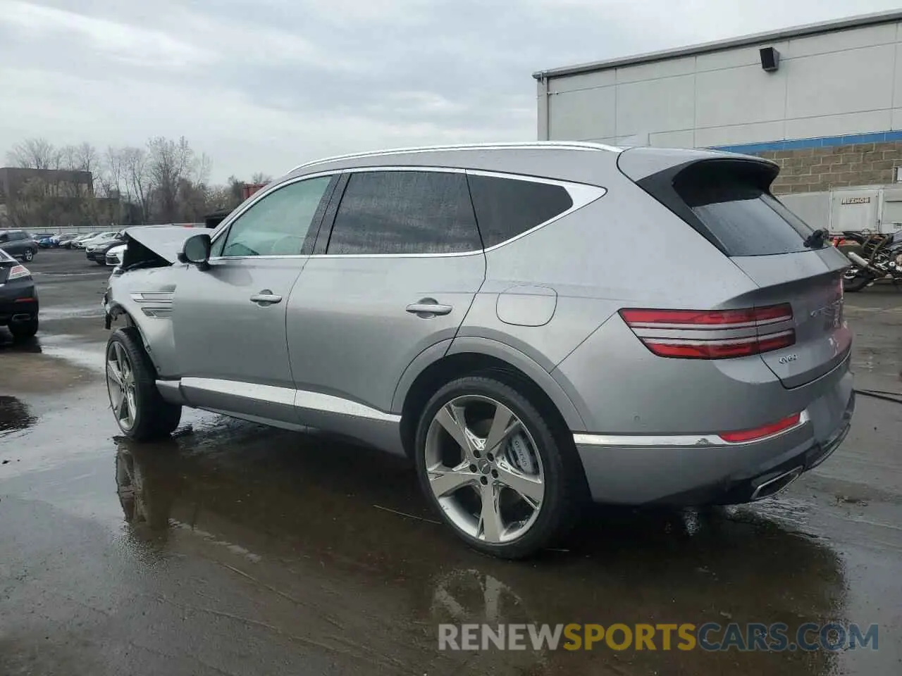 2 fotografías del automóvil dañado KMUHCESC2RU183192 GENESIS GV80 2024