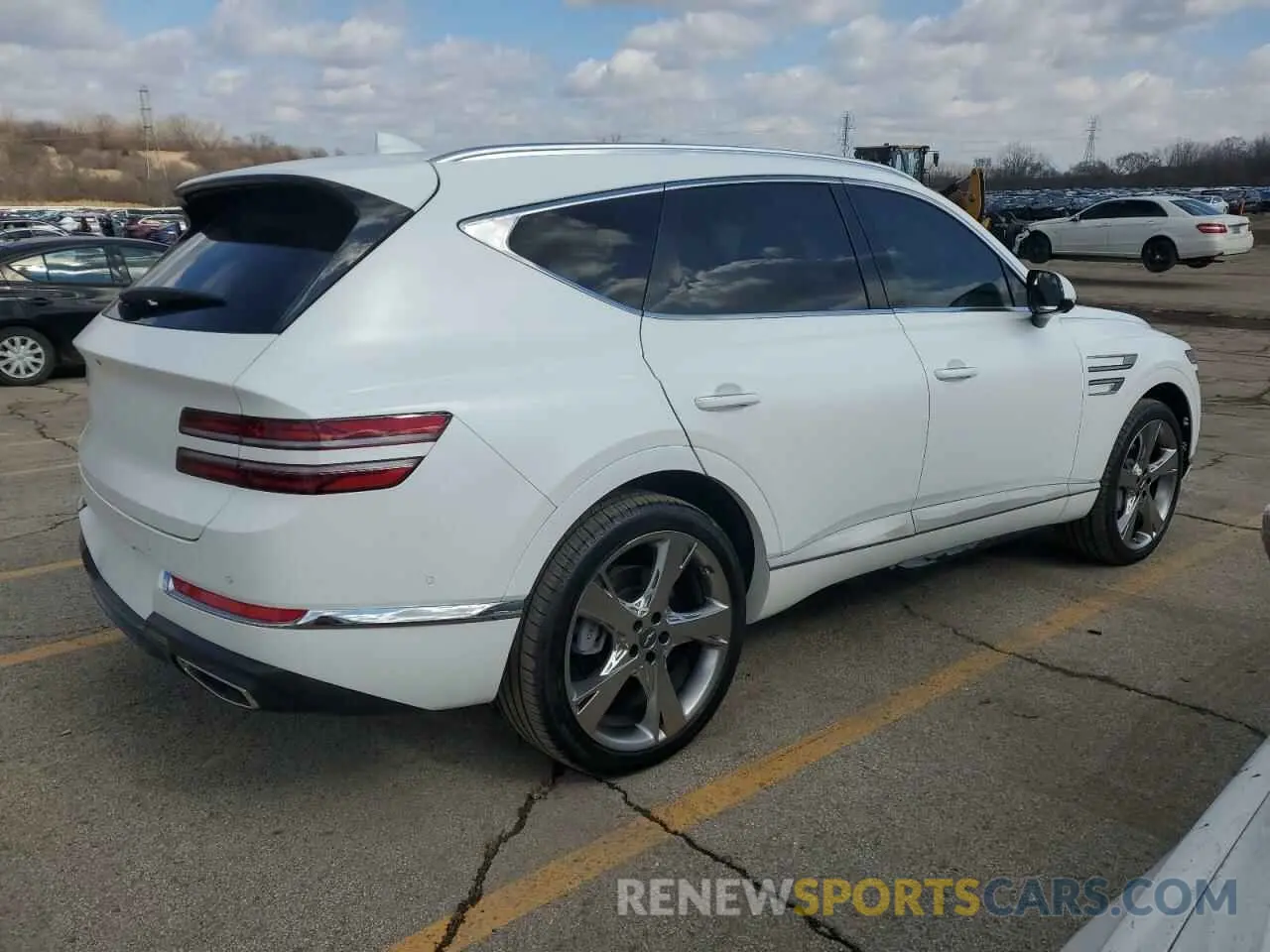 3 fotografías del automóvil dañado KMUHCESC3RU184285 GENESIS GV80 2024