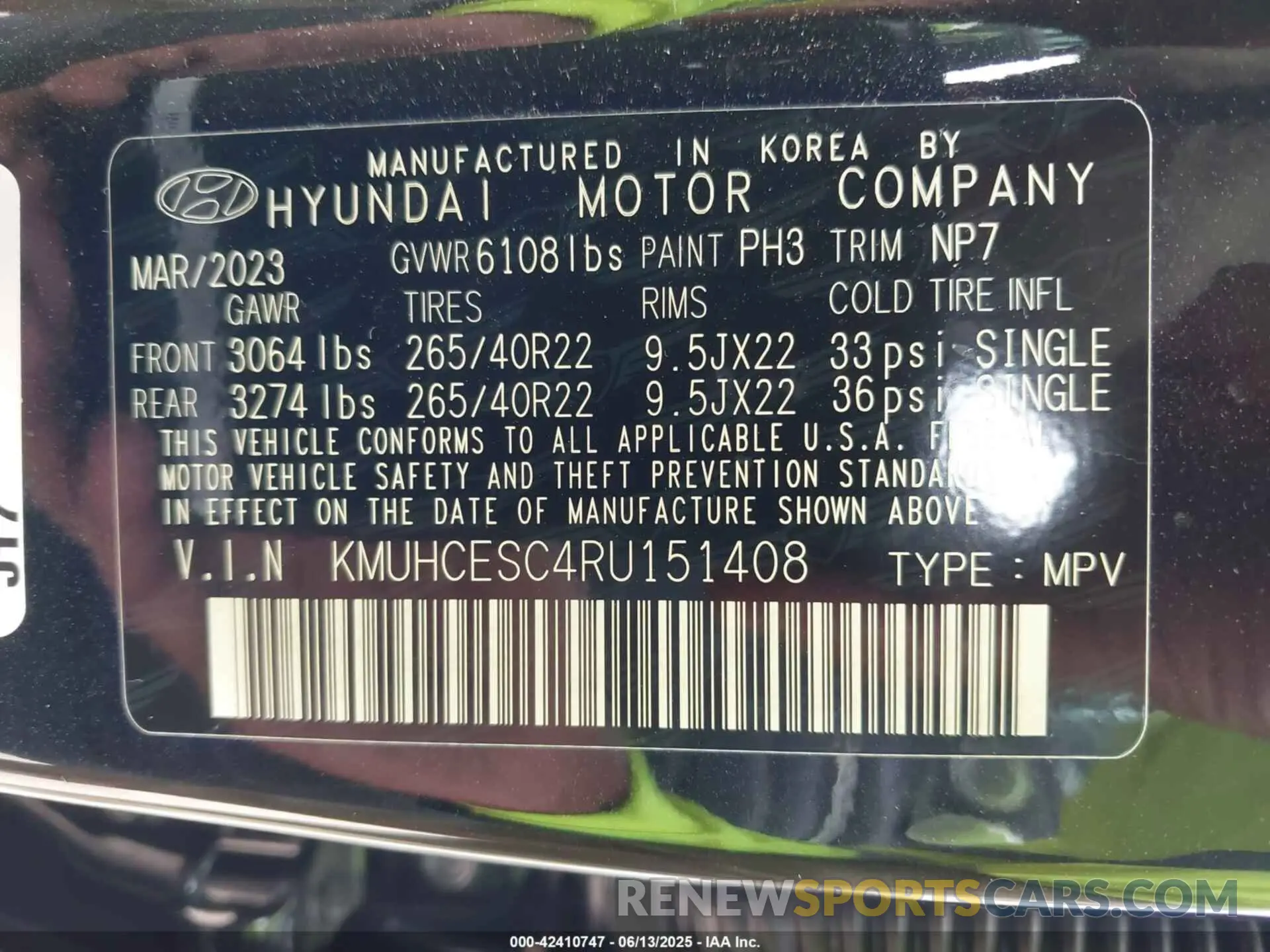 9 fotografías del automóvil dañado KMUHCESC4RU151408 GENESIS GV80 2024