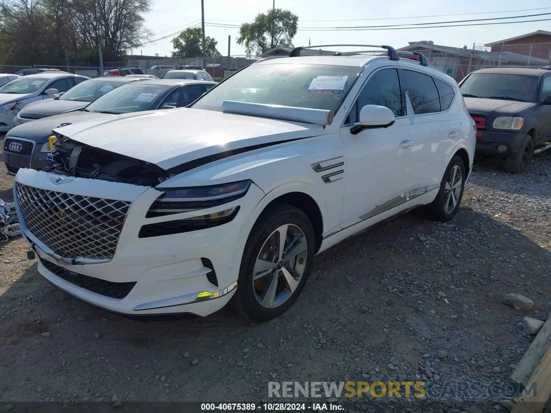 2 fotografías del automóvil dañado KMUHCESC6RU160904 GENESIS GV80 2024