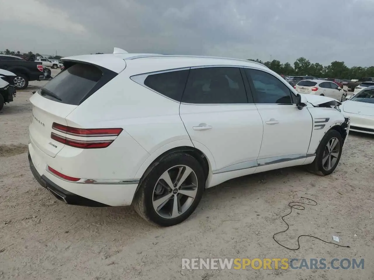 3 fotografías del automóvil dañado KMUHCESC6RU177900 GENESIS GV80 2024