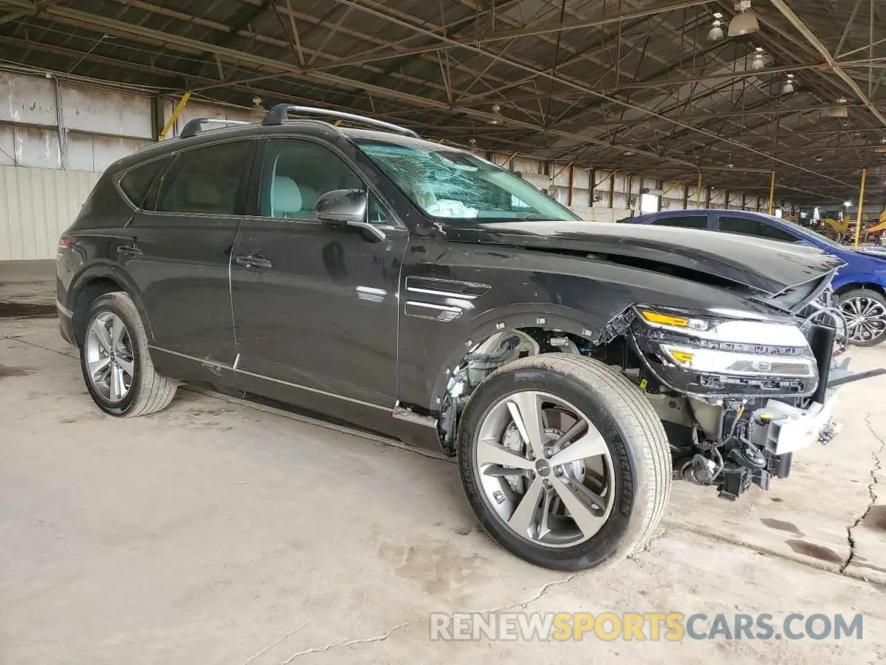 4 fotografías del automóvil dañado KMUHCESC6RU185138 GENESIS GV80 2024