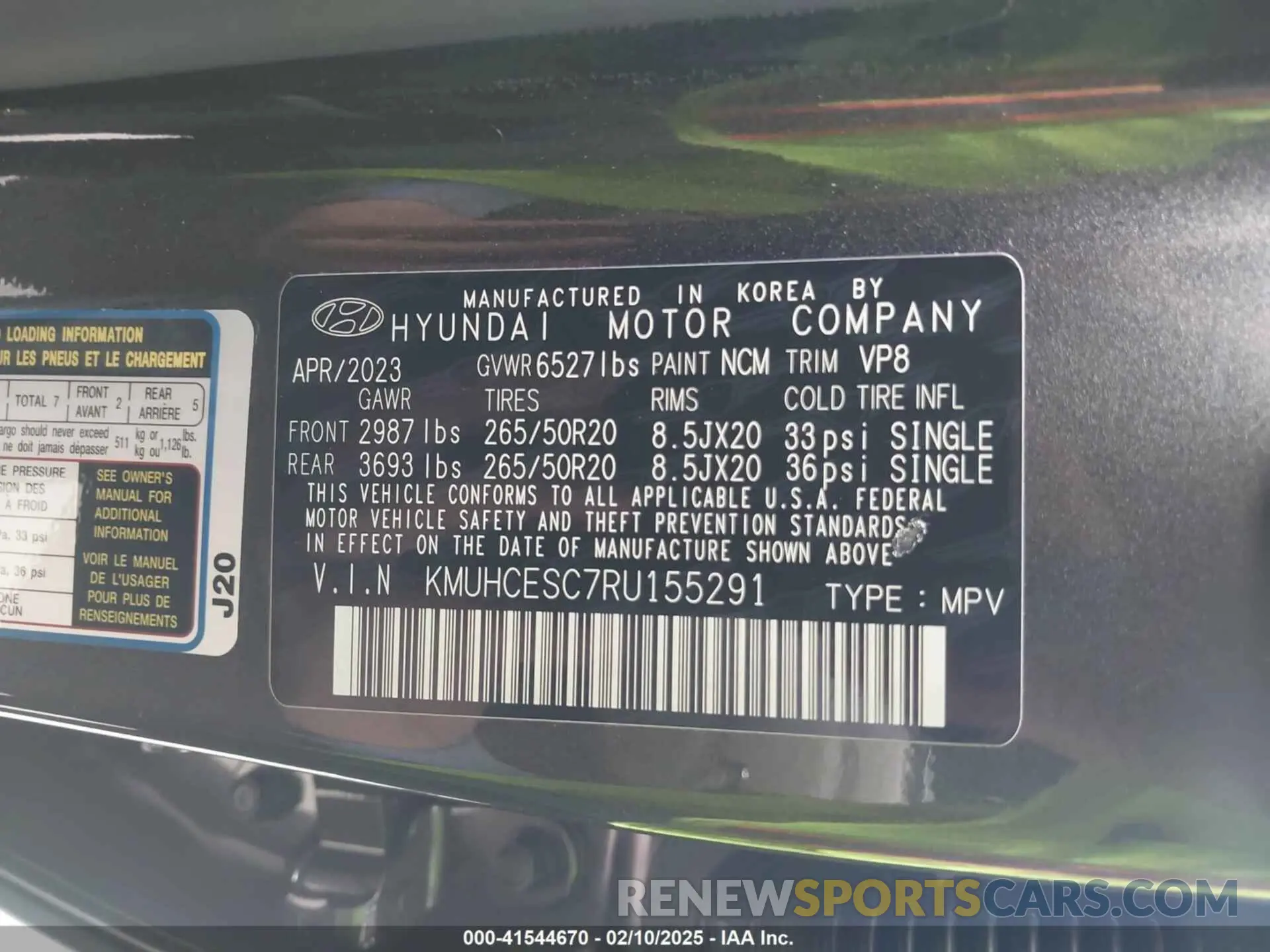 9 fotografías del automóvil dañado KMUHCESC7RU155291 GENESIS GV80 2024