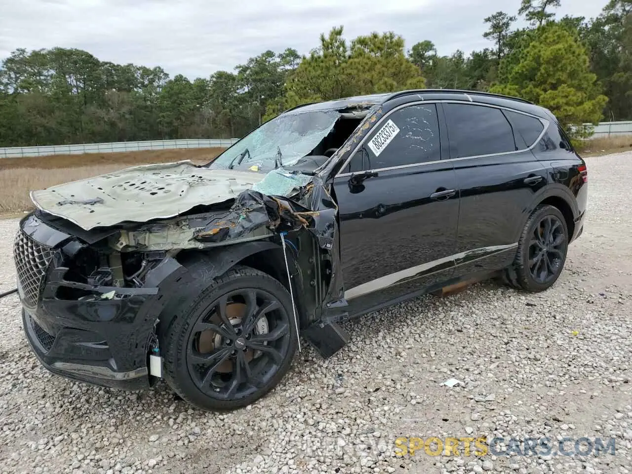 1 fotografías del automóvil dañado KMUHCESC8RU174416 GENESIS GV80 2024