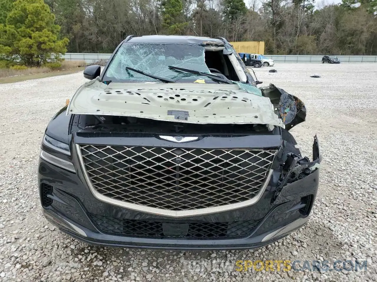 5 fotografías del automóvil dañado KMUHCESC8RU174416 GENESIS GV80 2024