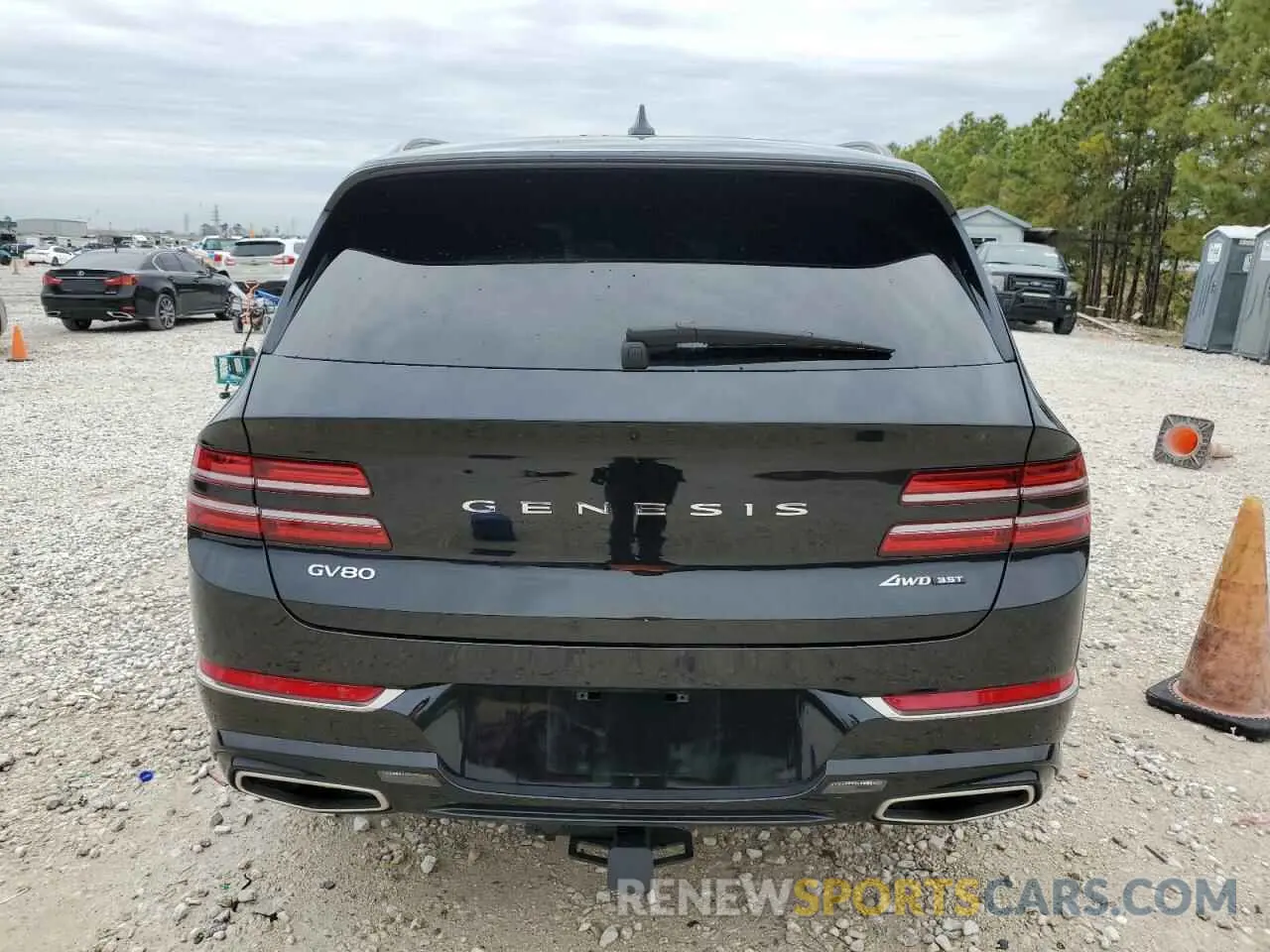 6 fotografías del automóvil dañado KMUHCESC8RU174416 GENESIS GV80 2024