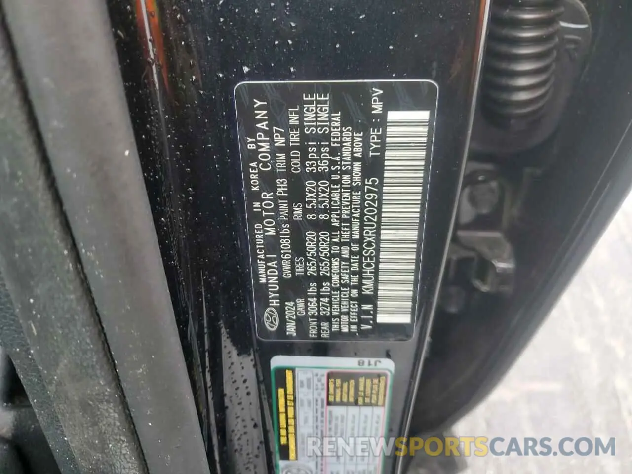 13 fotografías del automóvil dañado KMUHCESCXRU202975 GENESIS GV80 2024