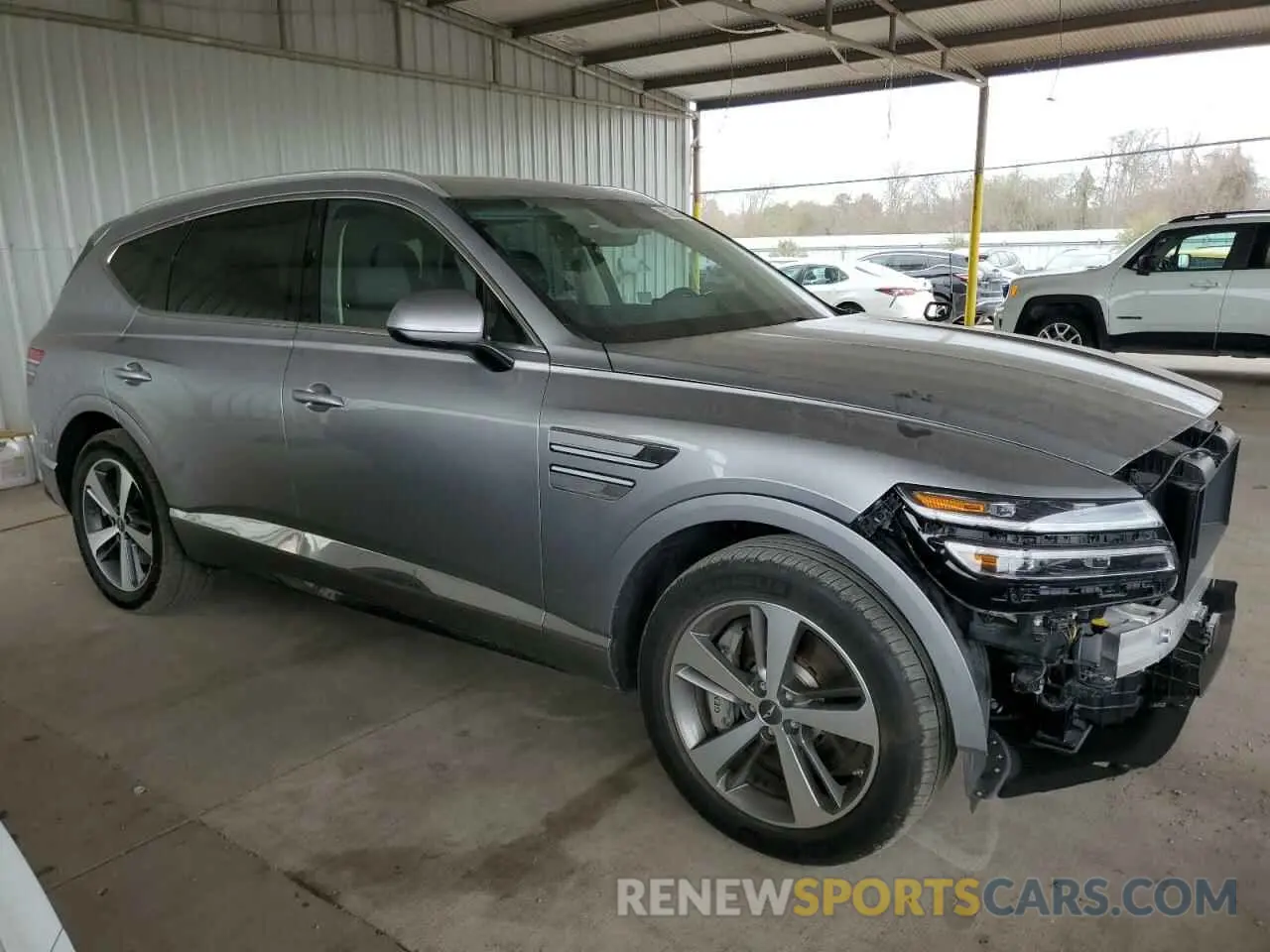 4 fotografías del automóvil dañado KMUHCESCXRU203155 GENESIS GV80 2024