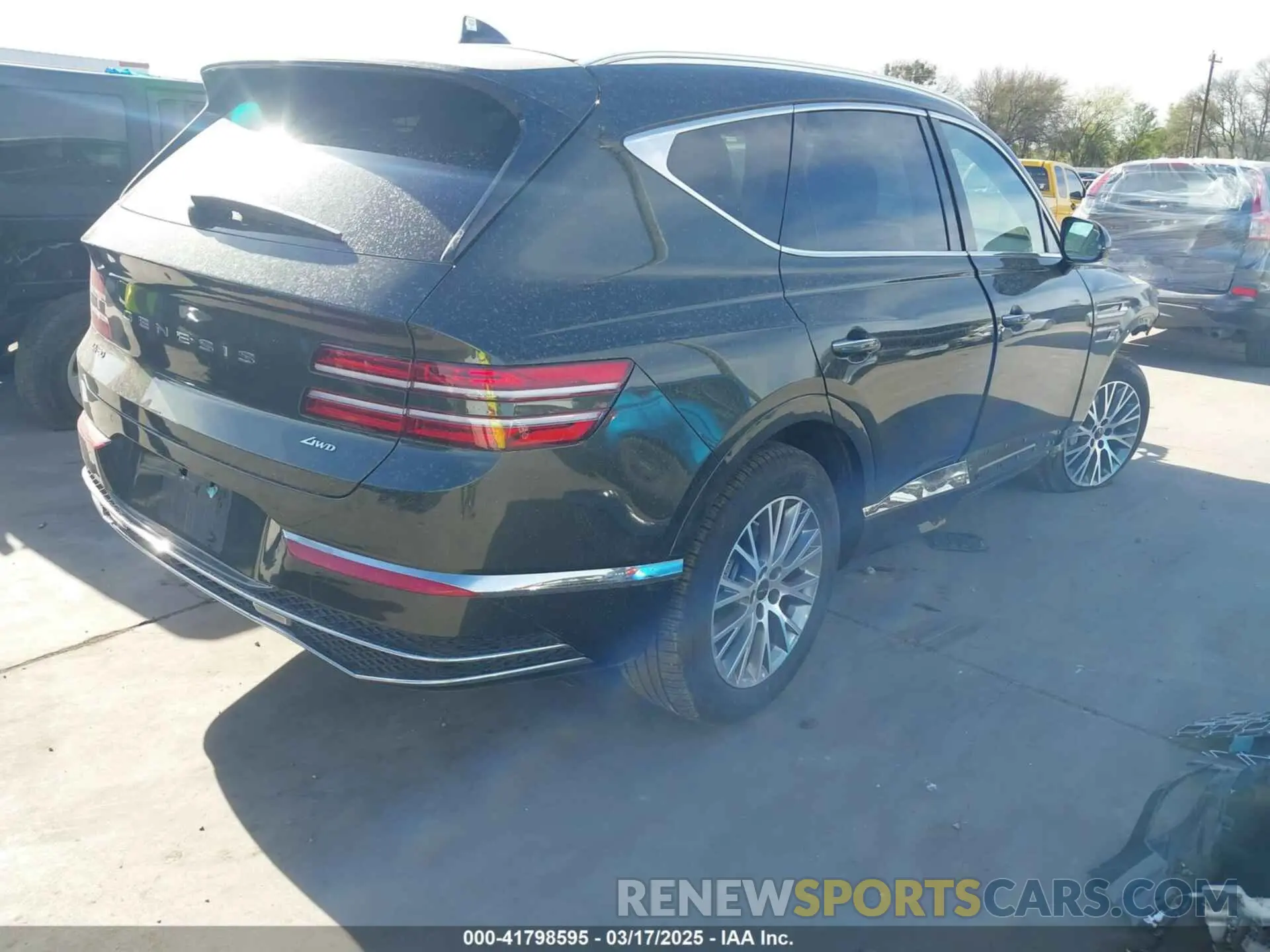 4 fotografías del automóvil dañado KMUHFESB0SU239716 GENESIS GV80 2025