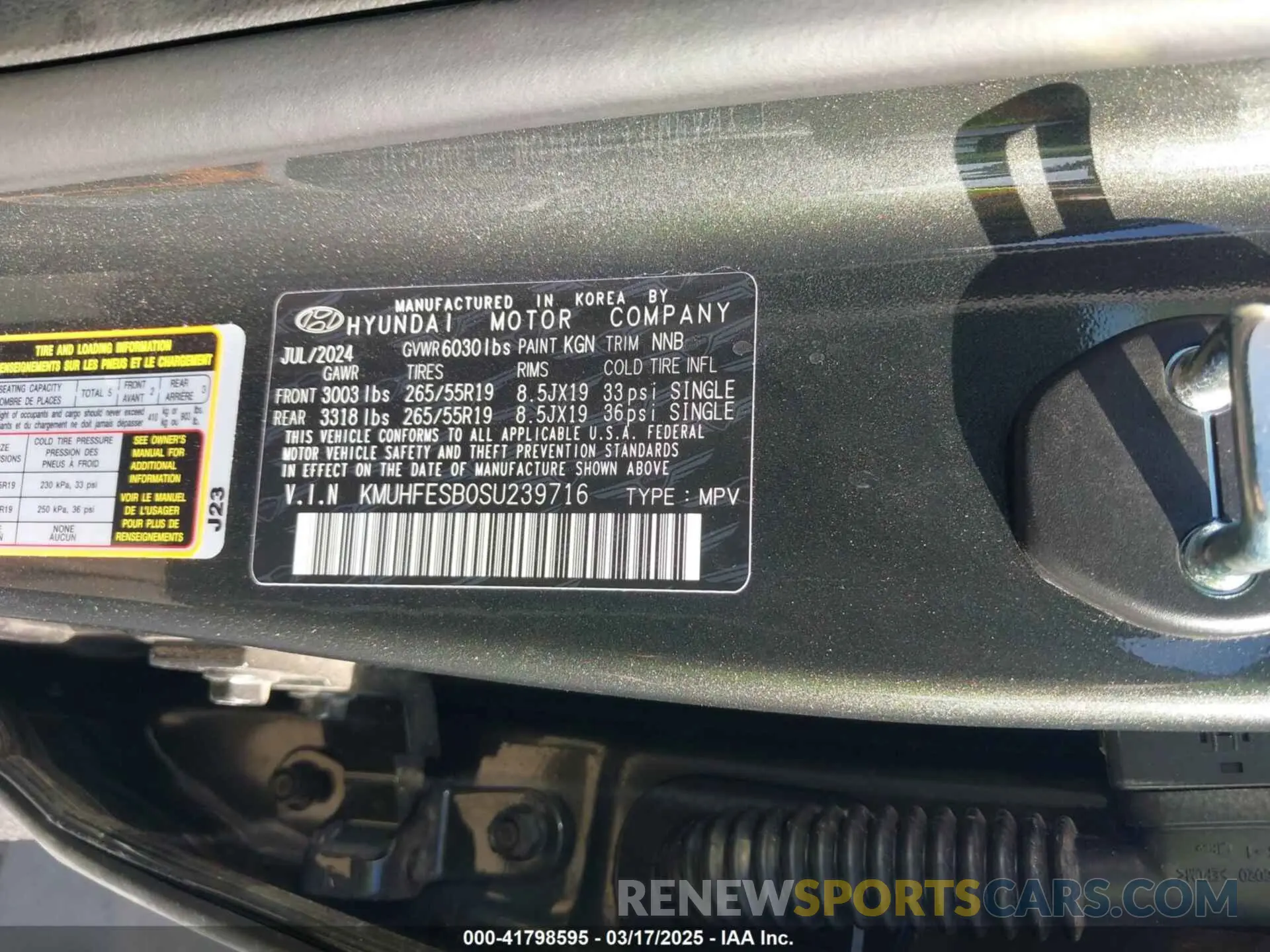 9 fotografías del automóvil dañado KMUHFESB0SU239716 GENESIS GV80 2025