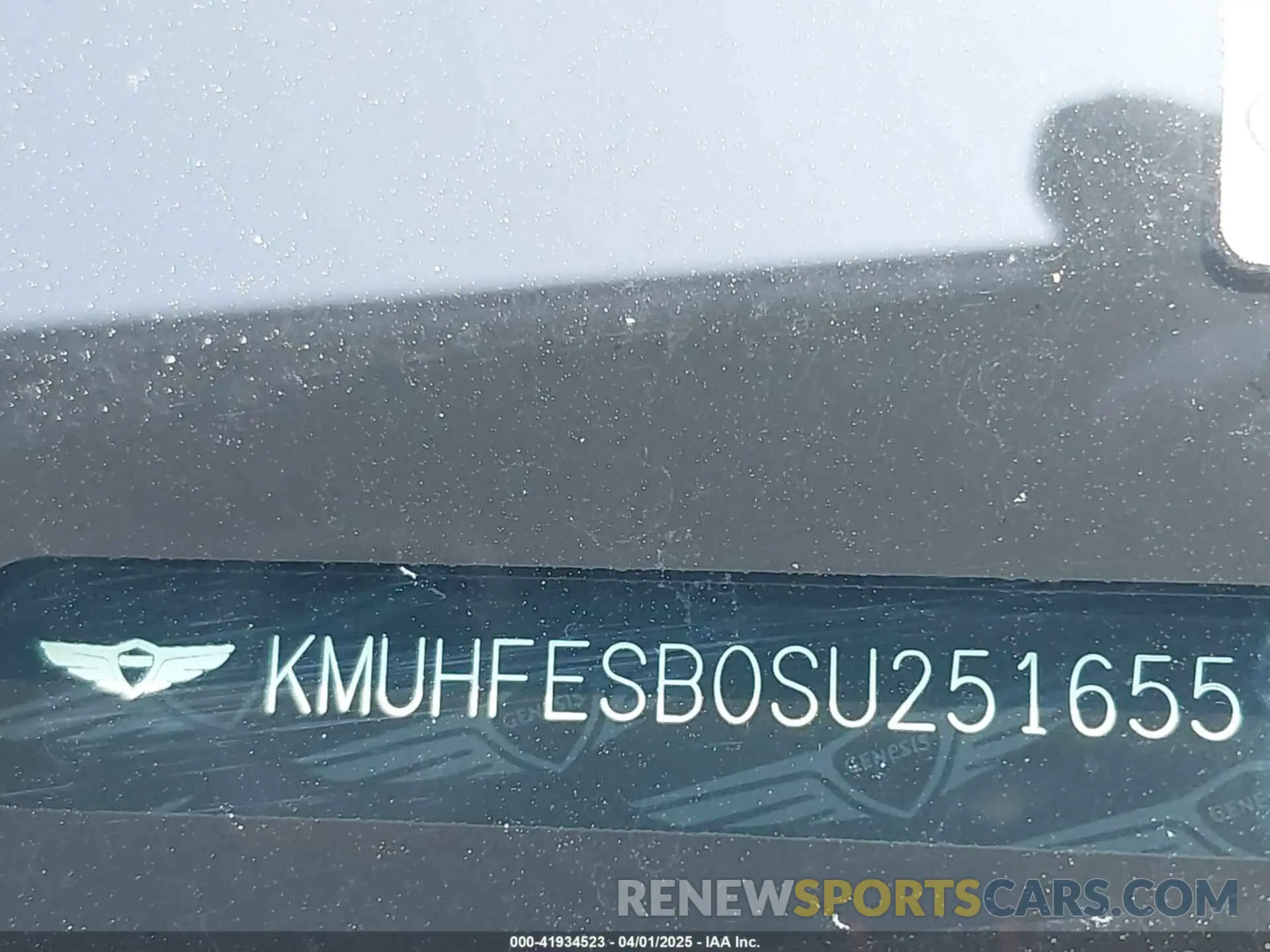 9 fotografías del automóvil dañado KMUHFESB0SU251655 GENESIS GV80 2025
