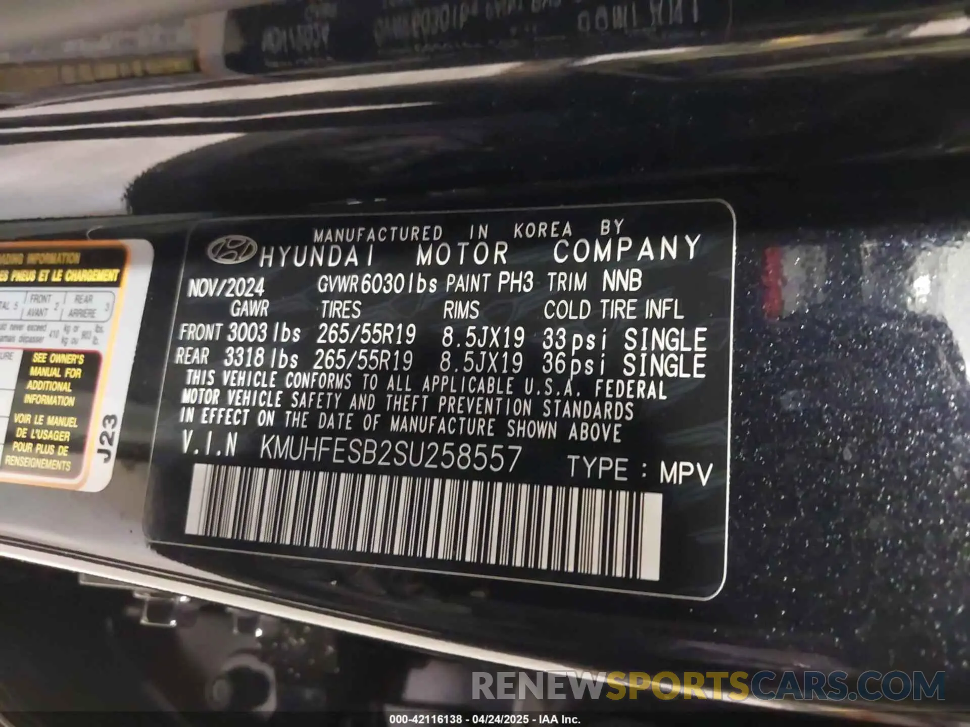 9 fotografías del automóvil dañado KMUHFESB2SU258557 GENESIS GV80 2025