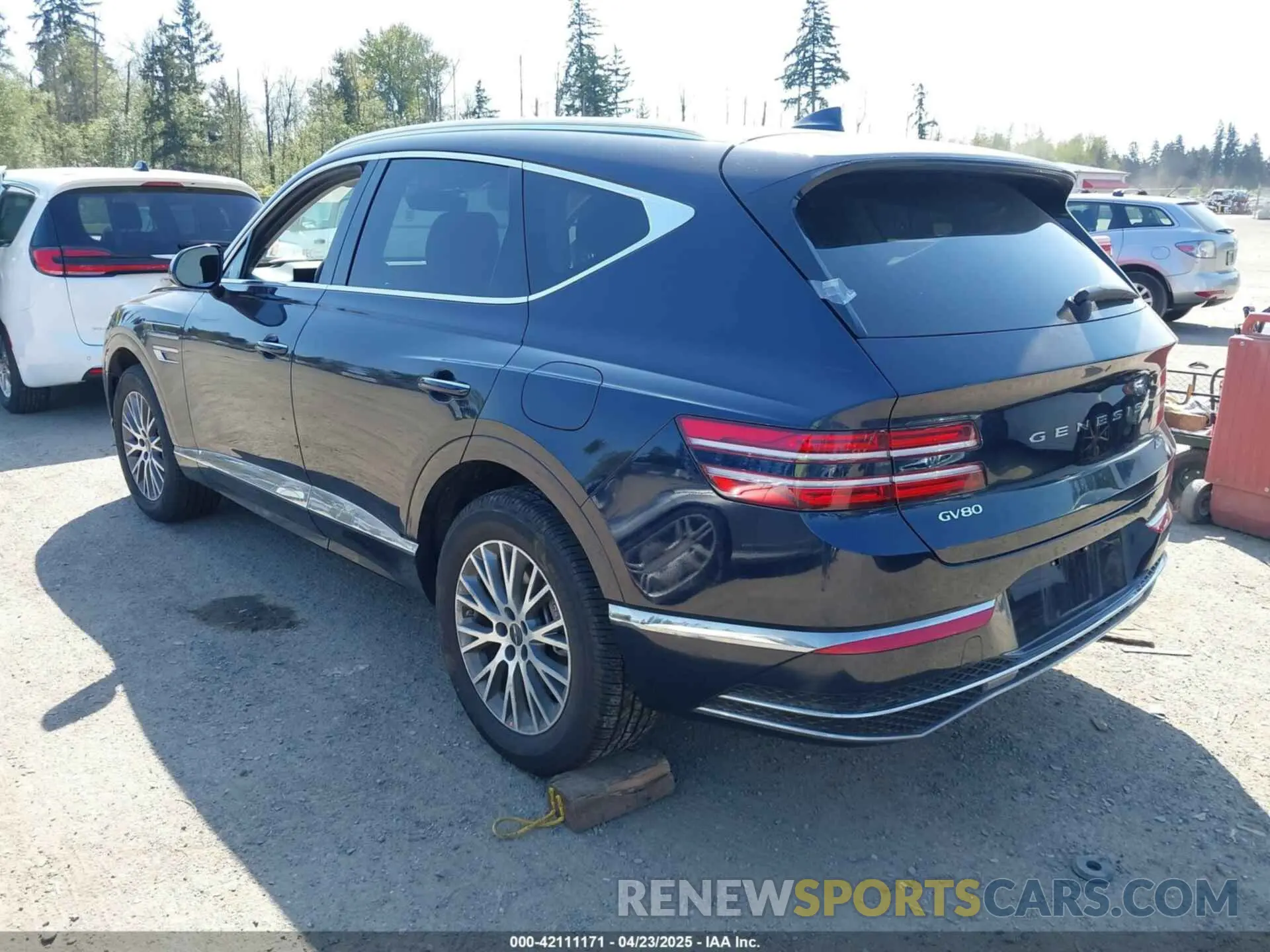 3 fotografías del automóvil dañado KMUHFESB5SU242028 GENESIS GV80 2025
